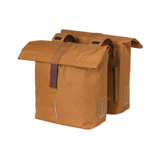 Bag, Basil City Double Bicycle Bag Camel Brown
